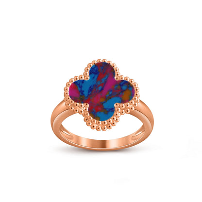 [LOXURA]CLOVER RING ROSE GOLD COLLECTION