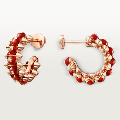 [LOXURA]CLASH 7.9MM AGATE CHALCEDONY EARRINGS
