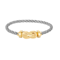 [LOXURA]CHANCE LARGE 8 FIGURE BUCKLE NO DIAMOND BRACELET GOLD