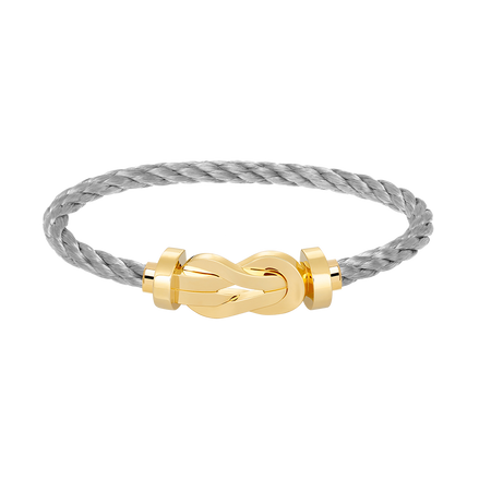 [LOXURA]CHANCE LARGE 8 FIGURE BUCKLE NO DIAMOND BRACELET GOLD