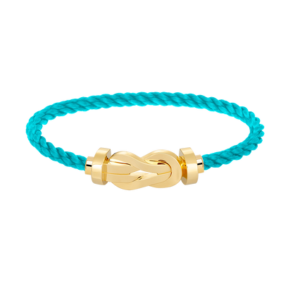[LOXURA]CHANCE LARGE 8 FIGURE BUCKLE NO DIAMOND BRACELET GOLD