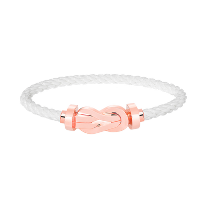 [LOXURA]CHANCE LARGE 8 FIGURE BUCKLE NO DIAMOND BRACELET ROSE GOLD