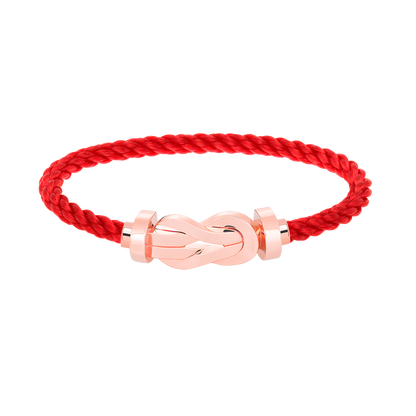 [LOXURA]CHANCE LARGE 8 FIGURE BUCKLE NO DIAMOND BRACELET ROSE GOLD