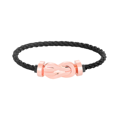 [LOXURA]CHANCE LARGE 8 FIGURE BUCKLE NO DIAMOND BRACELET ROSE GOLD