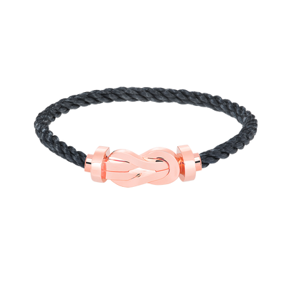 [LOXURA]CHANCE LARGE 8 FIGURE BUCKLE NO DIAMOND BRACELET ROSE GOLD