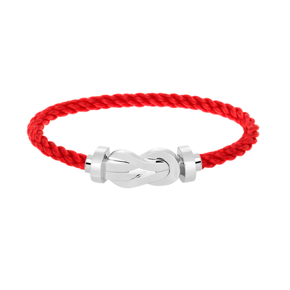 [LOXURA]CHANCE LARGE 8 FIGURE BUCKLE NO DIAMOND BRACELET SILVER