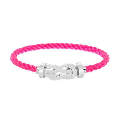 [LOXURA]CHANCE LARGE 8 FIGURE BUCKLE NO DIAMOND BRACELET SILVER