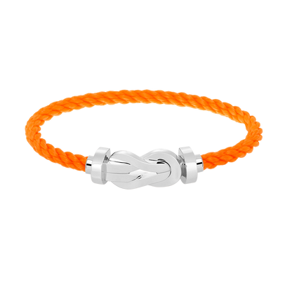 [LOXURA]CHANCE LARGE 8 FIGURE BUCKLE NO DIAMOND BRACELET SILVER