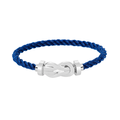 [LOXURA]CHANCE LARGE 8 FIGURE BUCKLE NO DIAMOND BRACELET SILVER
