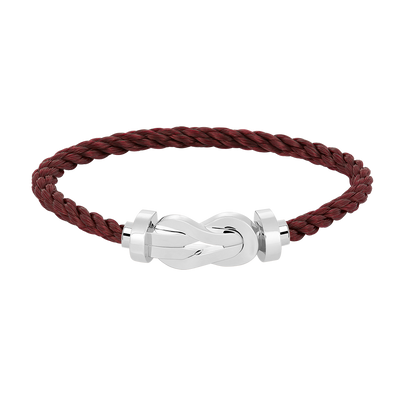 [LOXURA]CHANCE LARGE 8 FIGURE BUCKLE NO DIAMOND BRACELET SILVER