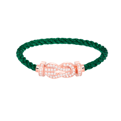 [LOXURA]CHANCE LARGE 8 FIGURE BUCKLE FULL DIAMOND BRACELET ROSE GOLD