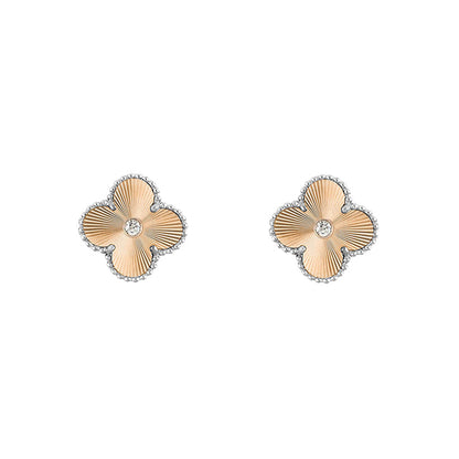[LOXURA]CLOVER SILVER 15MM EARRINGS COLLECTION