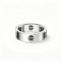 [LOXURA]LOVE RING 5.5MM NO DIAMONDS  CERAMIC