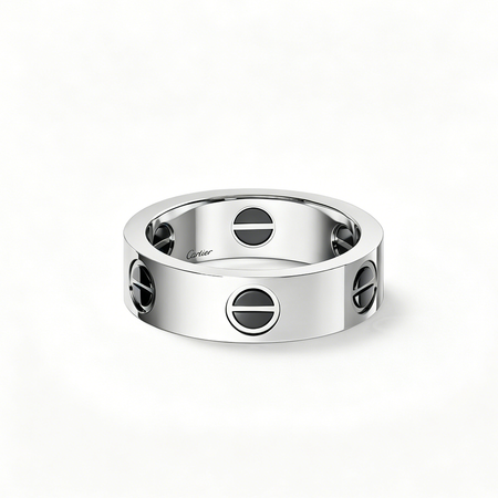 [LOXURA]LOVE RING 5.5MM NO DIAMONDS  CERAMIC
