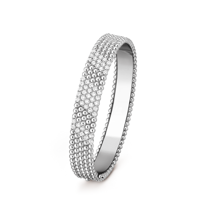 [LOXURA]  FIVE-ROW DIAMOND BRACELET