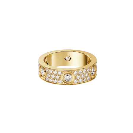 [LOXURA]LOVE 5.5MM FULL-PAVE 6-DIAMOND RING
