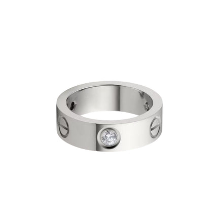 [LOXURA]LOVE 5.5MM 3 DIAMOND RING