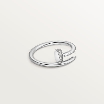 [LOXURA]JUSTE 1.8MM HALF DIAMOND RING