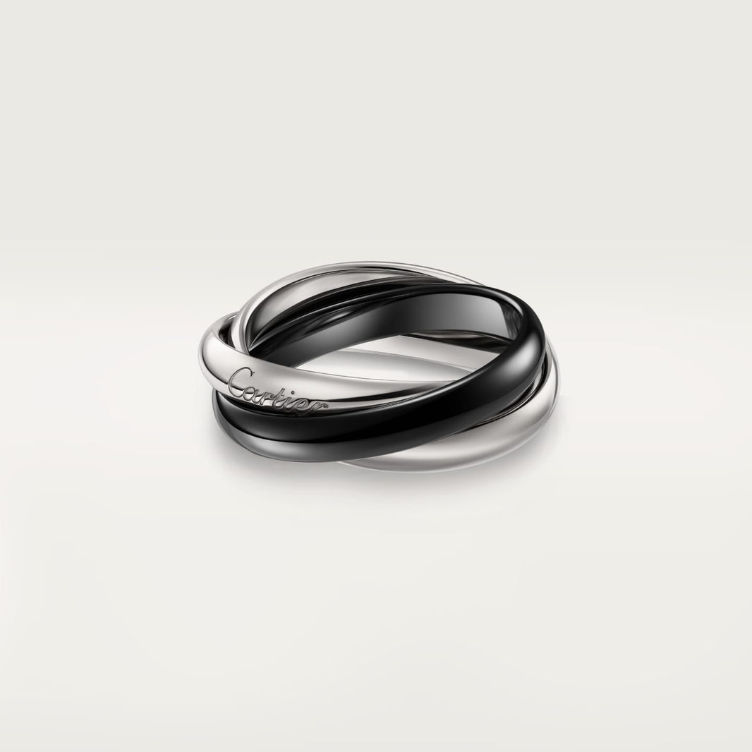 [LOXURA]TRINITY 3.2MM RING BLACK CERAMIC