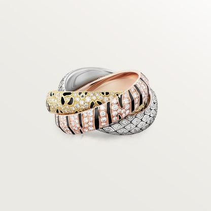 [LOXURA] TRINITY  RING LEOPARD PRINT