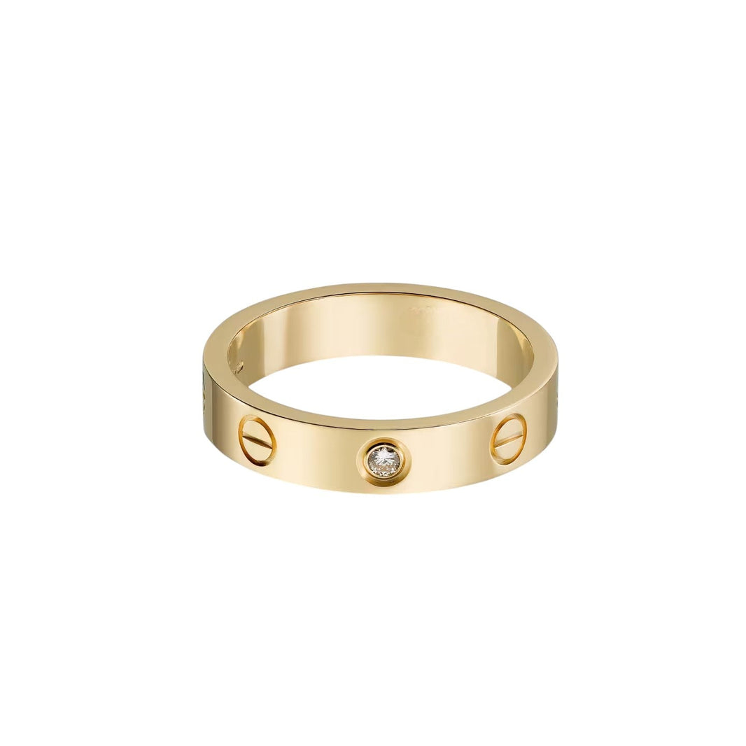[LOXURA]LOVE 4MM 1 DIAMOND RING
