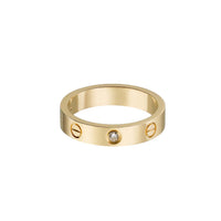 [LOXURA]LOVE 4MM 1 DIAMOND RING