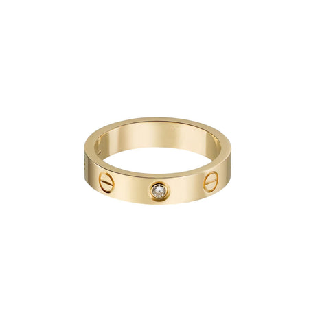 [LOXURA]LOVE 4MM 1 DIAMOND RING