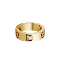 [LOXURA]LOVE 5.5MM 3 DIAMOND RING