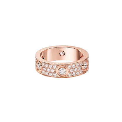 [LOXURA]LOVE 5.5MM FULL-PAVE 6-DIAMOND RING