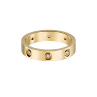 [LOXURA]LOVE 4MM 8 DIAMOND RING