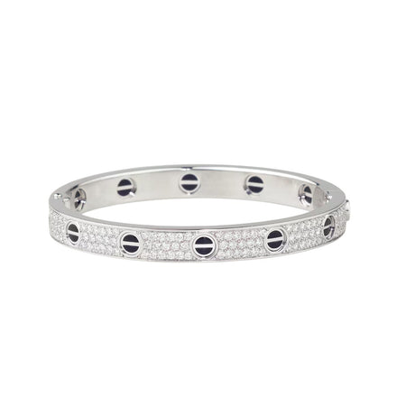 [LOXURA]LOVE BRACELET 6.1MM DIAMOND-PAVED CERAMIC