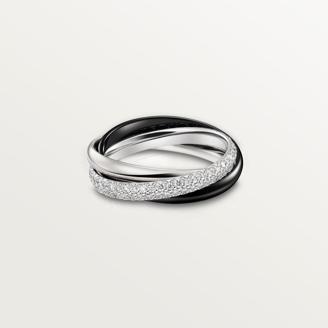 [LOXURA]TRINITY 3.2MM RING BLACK CERAMIC