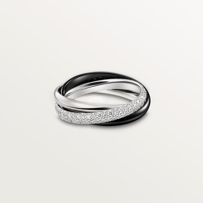 [LOXURA]TRINITY 3.2MM RING BLACK CERAMIC