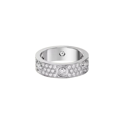 [LOXURA]LOVE 5.5MM FULL-PAVE 6-DIAMOND RING