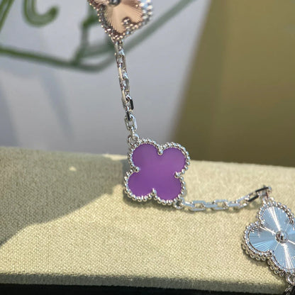[LOXURA] CLOVER 5 MOTIF VIOLET BRACELET COLLECTION