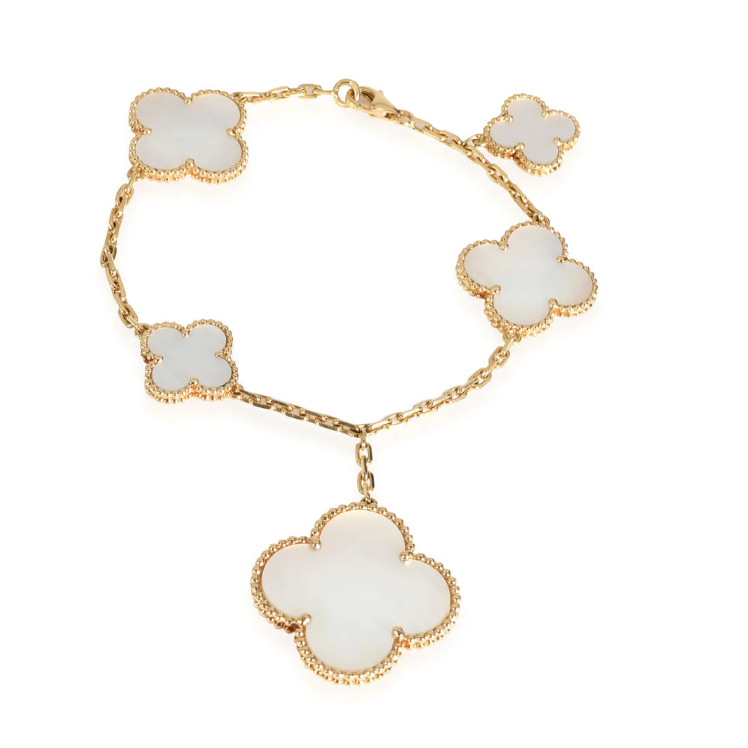[LOXURA]MAGIC CLOVER MOP GOLD BRACELET 5 MOTIFS