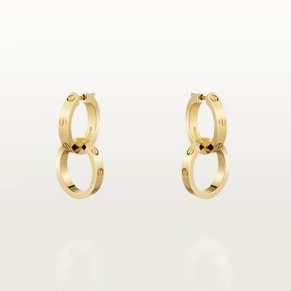 [LOXURA]LOVE 3.3MM DANGLE EARRINGS