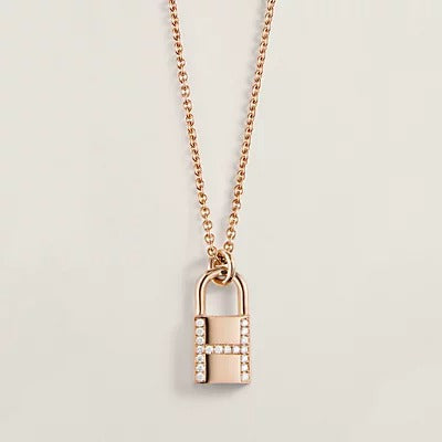 [LOXURA]HM ADVANCED NICHE LOCK HEAD NECKLACE DIAMONDS