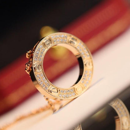 [LOXURA]LOVE NECKLACE ADJUSTABLE ROSE GOLD