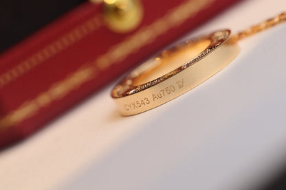 [LOXURA]LOVE NECKLACE ADJUSTABLE ROSE GOLD