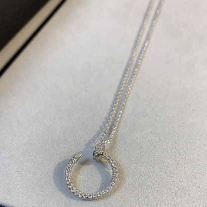 [LOXURA]JUSTE NECKLACE SILVER DIAMONDS