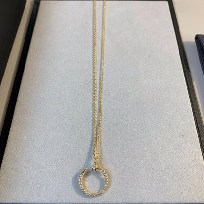 [LOXURA]JUSTE NECKLACE GOLD DIAMONDS