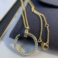 [LOXURA]JUSTE NECKLACE GOLD DIAMONDS