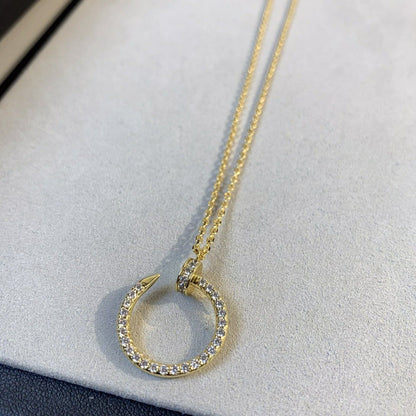 [LOXURA]JUSTE NECKLACE GOLD DIAMONDS