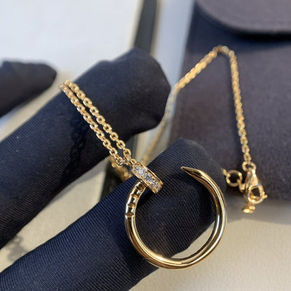 [LOXURA]JUSTE NECKLACE PINK GOLD DIAMONDS