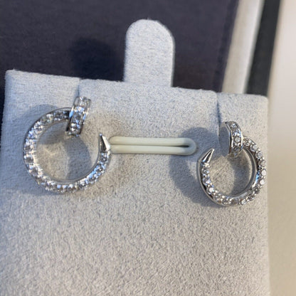 [LOXURA]JUSTE EARRINGS SILVER DIAMONDS