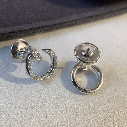 [LOXURA]JUSTE EARRINGS SILVER DIAMONDS