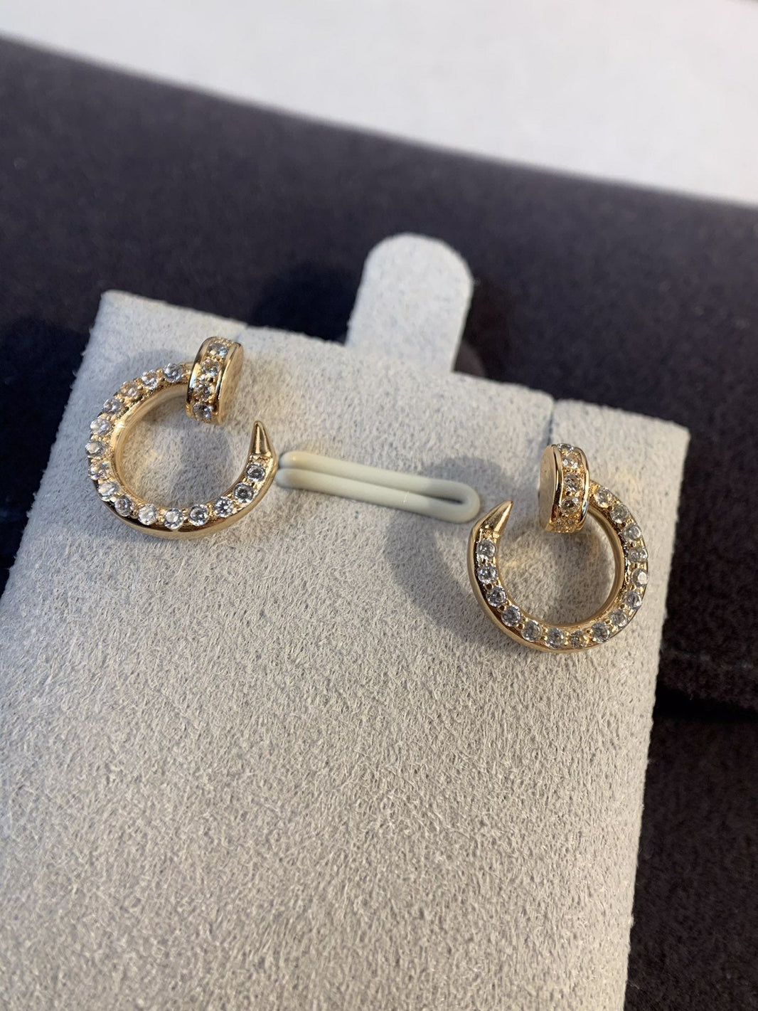 [LOXURA]JUSTE EARRINGS GOLD DIAMONDS