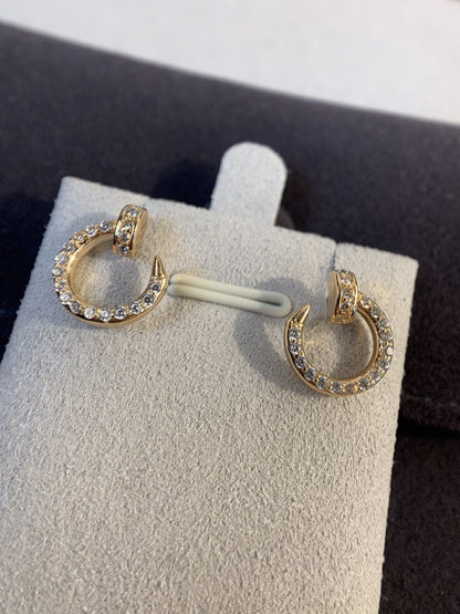 [LOXURA]JUSTE EARRINGS GOLD DIAMONDS