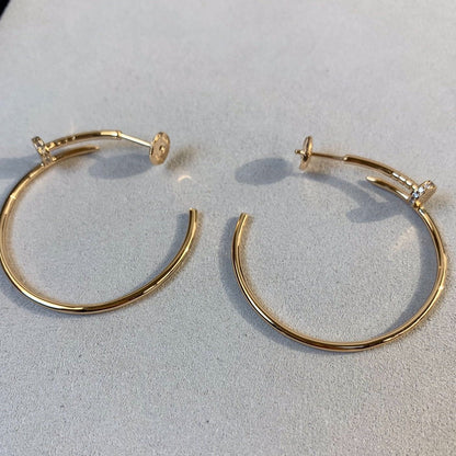 [LOXURA]JUSTE EARRINGS GOLD DIAMONDS 1.8MM